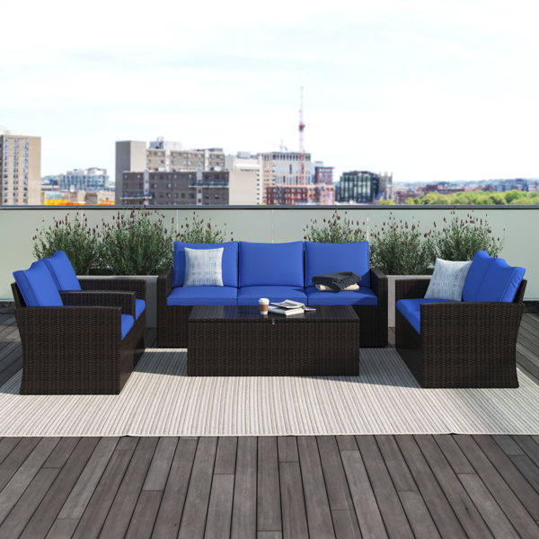 Rattan sofa outdoor discount set